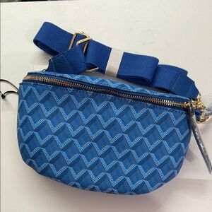 Stylish Blue Patterned Women's Bag
